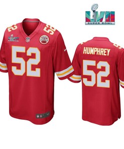 Creed Humphrey 52 Kansas City Chiefs Super Bowl LVII Red Men Game Jersey