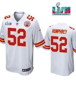 Creed Humphrey 52 Kansas City Chiefs Super Bowl LVII White Men Game Jersey