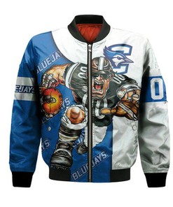 Creighton Bluejays Bomber Jacket Football Go On - NCAA