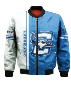 Creighton Bluejays Bomber Jacket Half Style - NCAA