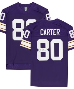 Cris Carter Minnesota Vikings Autographed Purple Nfl Pro Line Jersey