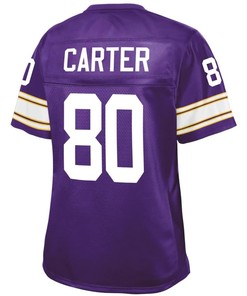 Cris Carter Minnesota Vikings Nfl Pro Line Womens Retired Player Jersey - Purple
