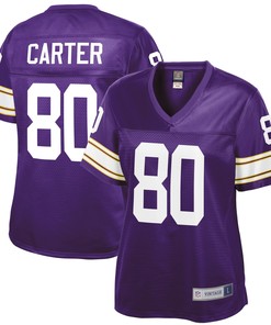Cris Carter Minnesota Vikings Nfl Pro Line Womens Retired Player Jersey - Purple Nfl