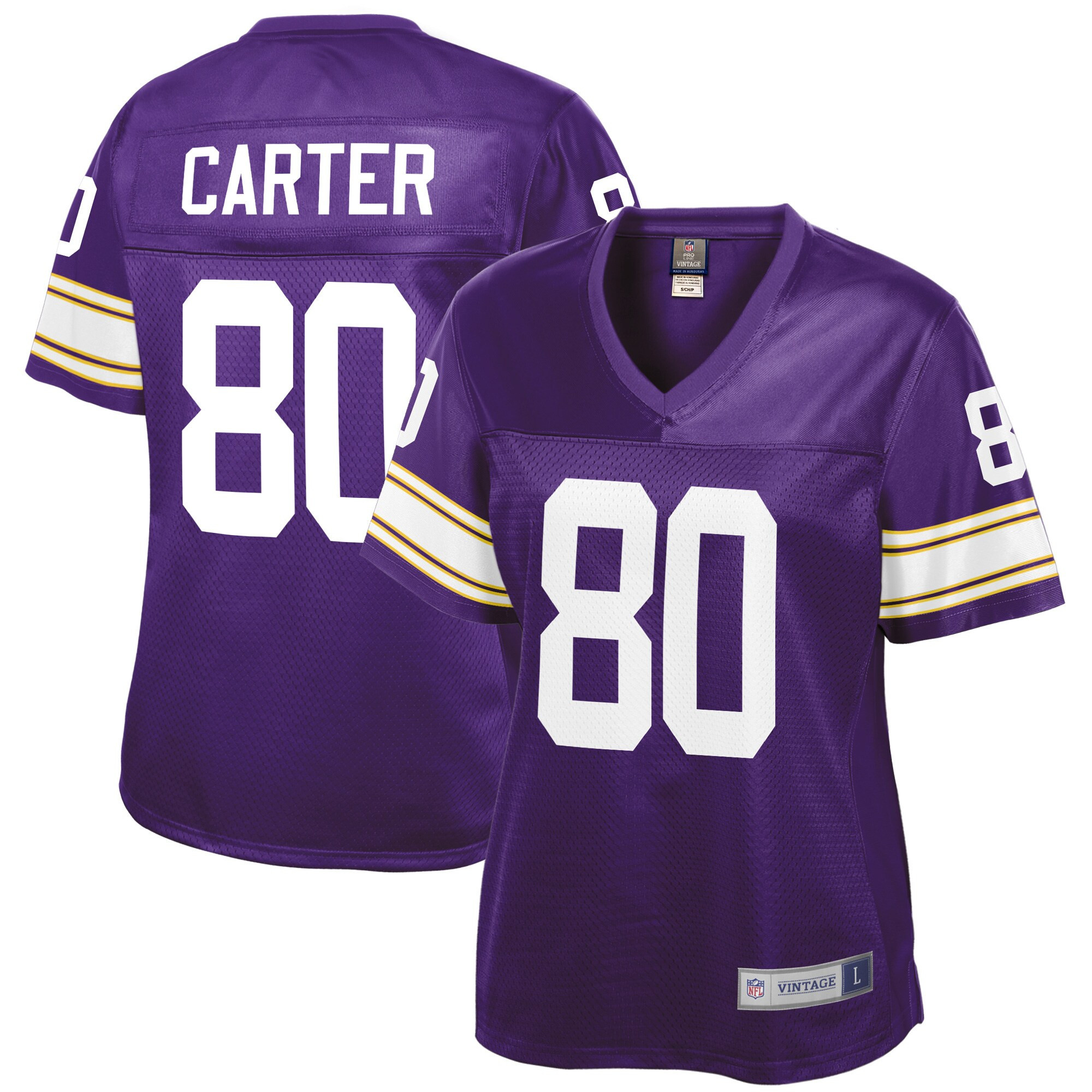 Cris Carter Minnesota Vikings Nfl Pro Line Womens Retired Player Jersey - Purple Nfl