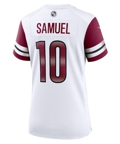 Curtis Samuel 10 Washington Commanders Women's Away Game Player Jersey - White