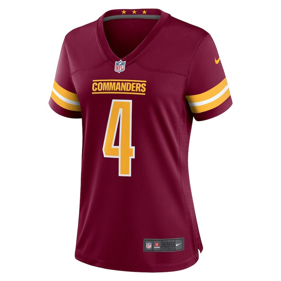 Curtis Samuel 4 Washington Commanders Women's Game Player Jersey - Burgundy