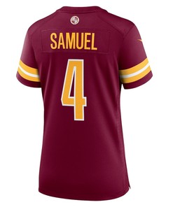 Curtis Samuel 4 Washington Commanders Women's Game Player Jersey - Burgundy