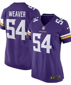 Curtis Weaver 54 Minnesota Vikings Women's Home Game Jersey - Purple