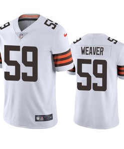 Curtis Weaver 59 Cleveland Browns White Vapor Limited Jersey