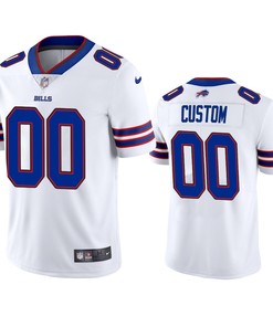 Custom 00 Buffalo Bills White Vapor Limited Jersey