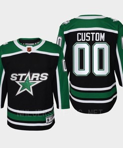 Custom 00 Dallas Stars 2022 Special Edition 2.0 Retro Youth Jersey Black