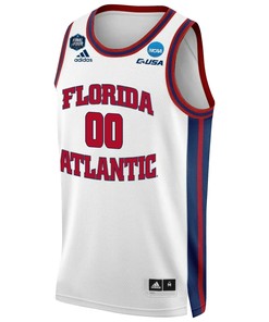 Custom 00 FAU Owls 2023 Final Four Basketball Men Jersey- White
