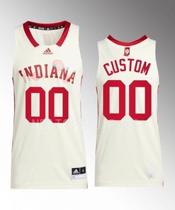Custom 00 Indiana Hoosiers Jersey 2022-23 Honoring Black Excellence Basketball Cream