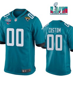 Custom 00 Jacksonville Jaguars Super Bowl LVII Super Bowl LVII Game Men Game Jersey
