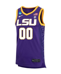 Custom 00 LSU Tigers 2023 NCAA Basketball Jersey - Purple