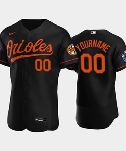 Custom 00 Little League Classic 2022-23 Baltimore Orioles Black Alternate Jersey