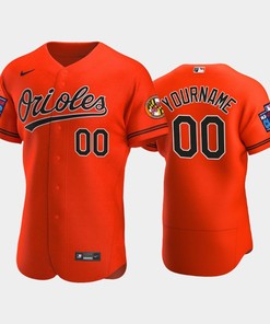 Custom 00 Little League Classic 2022-23 Baltimore Orioles Orange Alternate Jersey