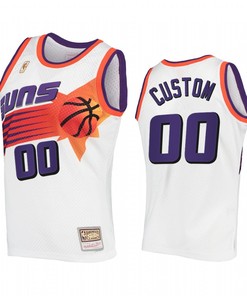 Custom 00 Phoenix Suns Hardwood Classics Jersey White