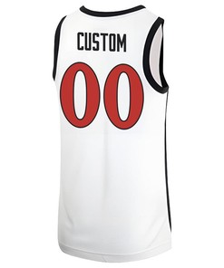 Custom 00 San Diego State Aztecs 2023 Basketball Jersey MW Logo- Men White