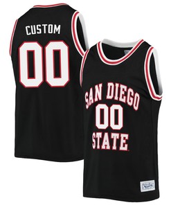 Custom 00 San Diego State Aztecs 2023 Basketball Jersey- Men Black