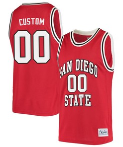 Custom 00 San Diego State Aztecs 2023 Basketball Jersey- Men Red