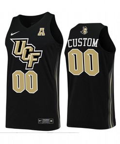 Custom 00 UCF Knights Uniform Jersey College Basketball Black