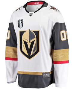 Custom 00 Vegas Golden Knights 2023 Stanley Cup Final Away Breakaway Jersey - White