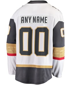 Custom 00 Vegas Golden Knights 2023 Stanley Cup Final Away Breakaway Jersey - White