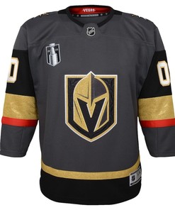 Custom 00 Vegas Golden Knights Youth 2023 Stanley Cup Final Alternate Jersey - Black