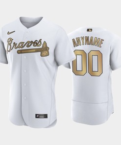 Custom 2022-23 All-Star Game Atlanta Braves Jersey White Jersey