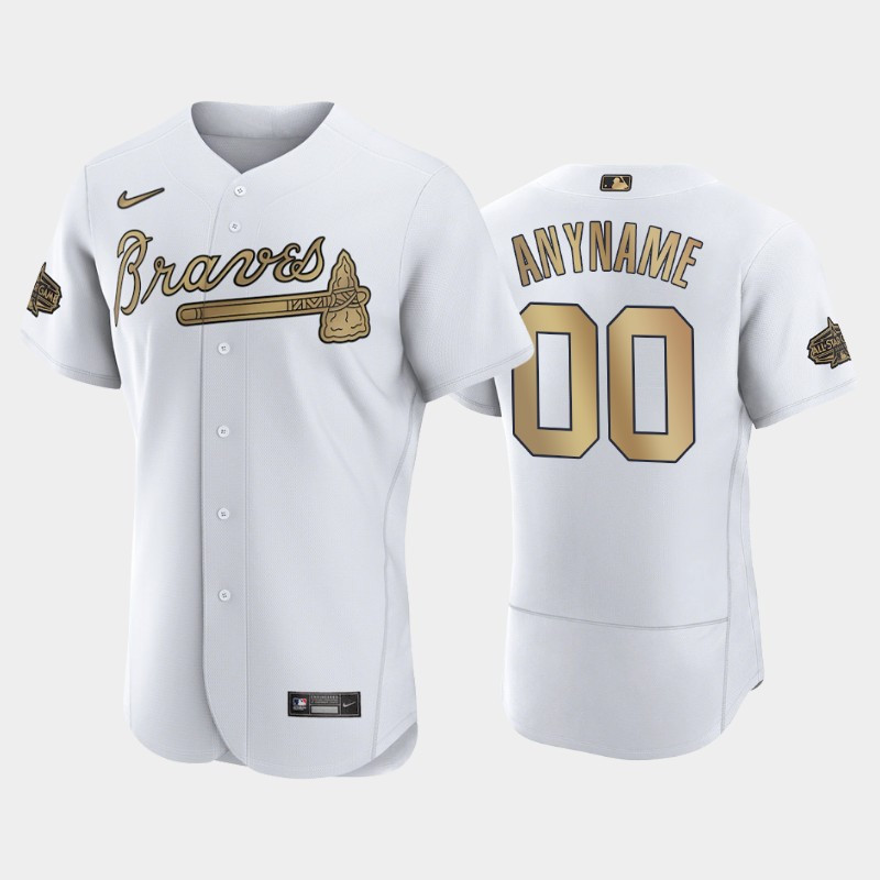 Custom 2022-23 All-Star Game Atlanta Braves Jersey White Jersey