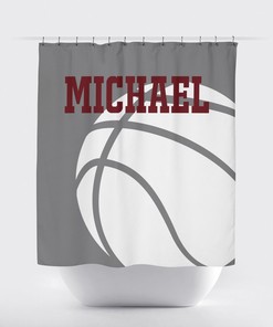 Custom Basketball Shower Curtain - Perfect for Any Color Scheme