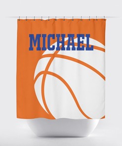 Custom Basketball Shower Curtain - Perfect for Any Color Scheme