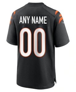 Custom Cincinnati Bengals Super Bowl LVII Champions Men Game Jersey - Black