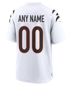 Custom Cincinnati Bengals Super Bowl LVII Champions Men Game Jersey - White