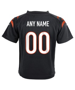 Custom Cincinnati Bengals Super Bowl LVII Champions Youth Game Jersey - Black