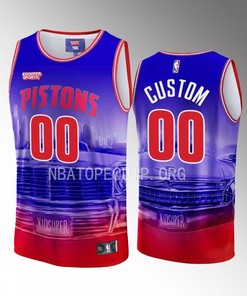 Custom Detroit Pistons & KidSuper Studios Unisex Hometown Jersey