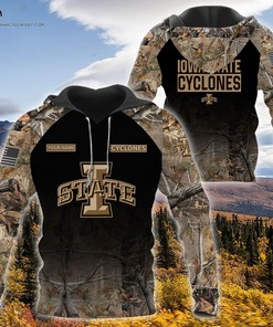 Custom Hunting Camo Iowa State Cyclones Football Shirt