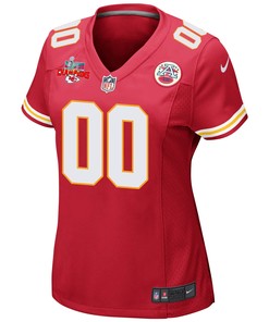 Custom Kansas City Chiefs Super Bowl LVII Champions 3 Stars Women Game Jersey - Red