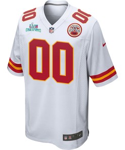 Custom Kansas City Chiefs Super Bowl LVII Champions Men Game Jersey - White