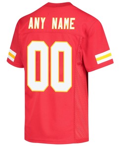 Custom Kansas City Chiefs Super Bowl LVII Champions Youth Game Jersey - Red