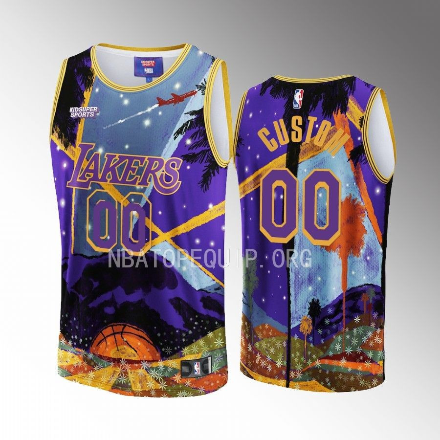 custom black lakers jersey