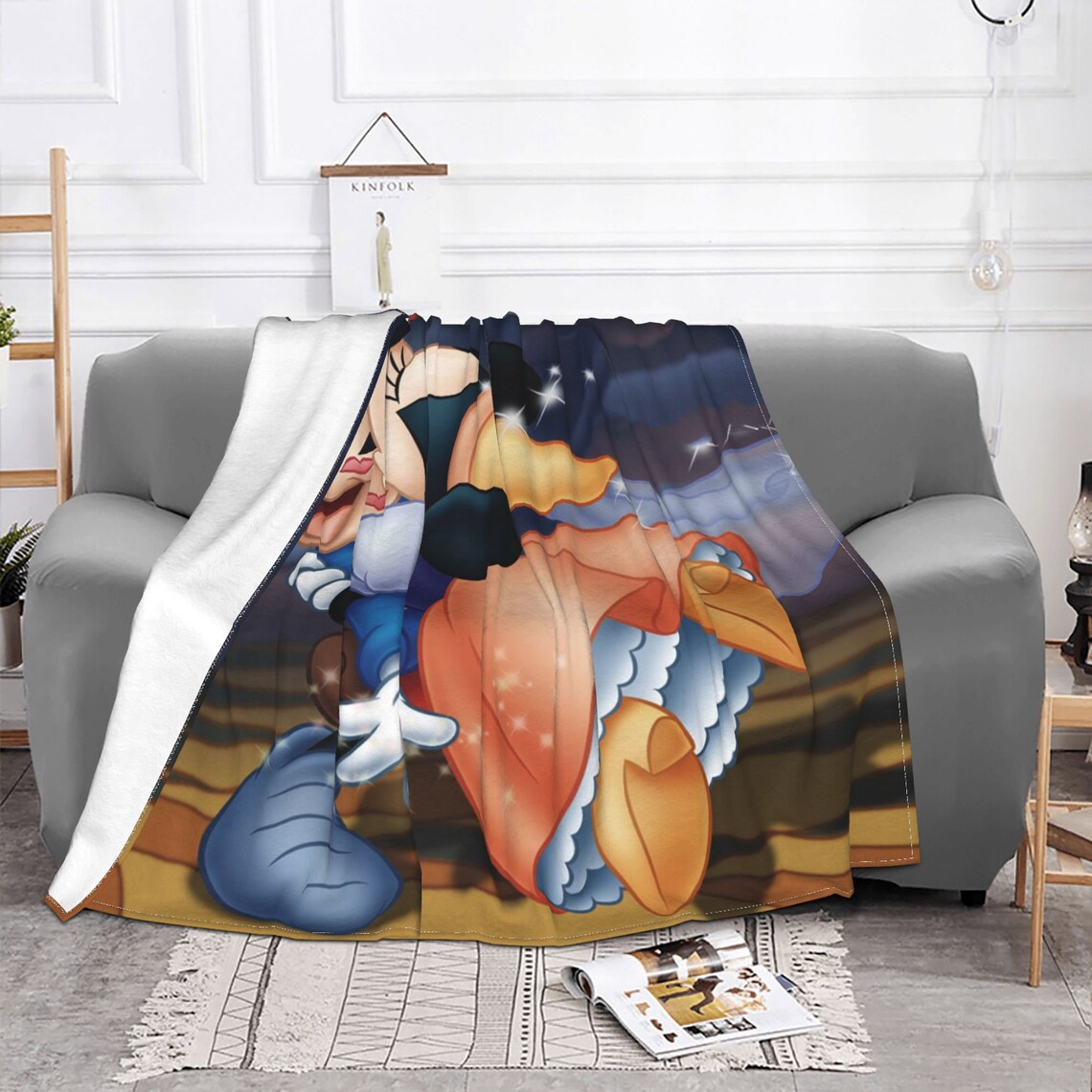 Custom Name Blanket Disney Mickey Mouse Personalized Blankets Birthday Gift Customized DIY