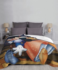 Custom Name Blanket Disney Mickey Mouse Personalized Blankets Birthday Gift Customized DIY