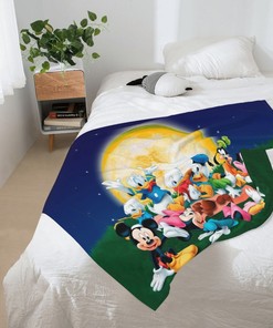 Custom Name Blanket Personalized Disney Mickey Minnie Blanket Baby Birthday Gift Home Decor