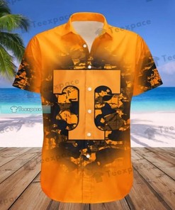 Custom Name Number Tennessee Volunteers Logo Tropical Pattern Hawaiian Shirt