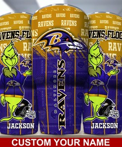 Custom Name Tumbler - Baltimore Ravens