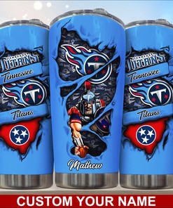 Custom Name Tumbler for Tennessee Titans Fans - Limited Edition