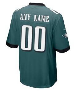 Custom Philadelphia Eagles Super Bowl LVII Champions Men Game Jersey - Midnight Green