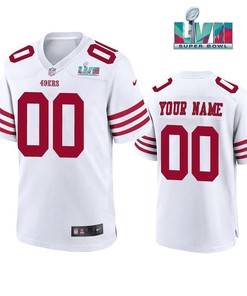 Custom San Francisco 49Ers Super Bowl LVII Men Game Jersey